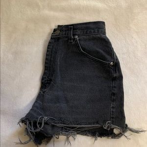 Faded Black Jean shorts